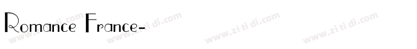 Romance France字体转换